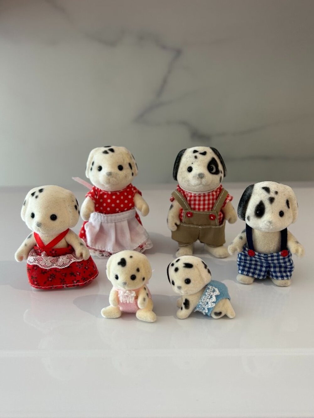 Calico Critters - Dalmatian Family + Dalmatian Babies